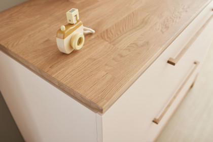 Stiene von Paidi - Schubladenkommode cashmere-beige - Eiche massiv