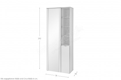 Bari von Innostyle - Garderobenschrank Schilfgrün matt/ Artisan Eiche