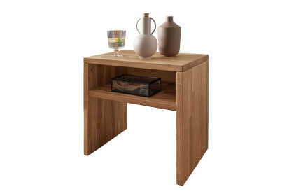 BE-0828 von GK Möbelvertrieb - Standkonsole mit 1 offenem Fach Wildeiche geölt