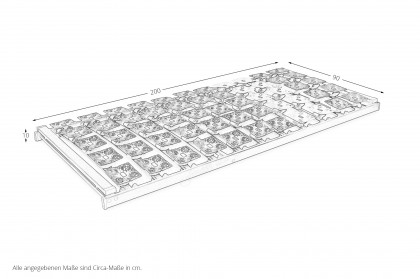 Varion von Ahorn - Teller-Lattenrost 90 x 200 cm