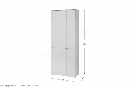 Bari von Innostyle - Schuhschrank Schilfgrün matt/ Artisan Eiche