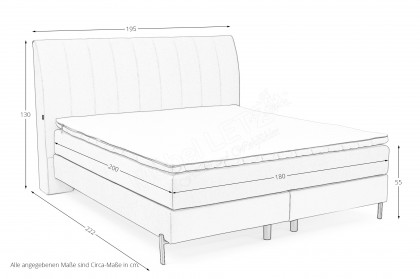Eforma von Musterring - Boxspringbett KT10 rosa
