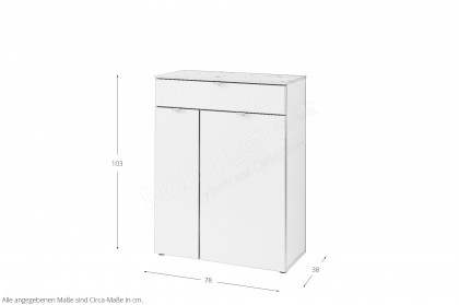 Bari von Innostyle - Schuhschrank in Schilfgrün matt