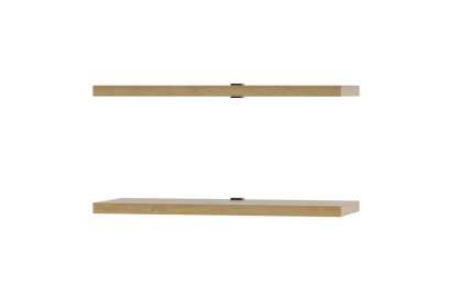 Fresno von Wohnconcept - Wandpaneel in Weiß mit Eichenabsetzung