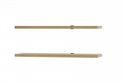 Fresno von Wohnconcept - Wandpaneel in Weiß mit Eichenabsetzung