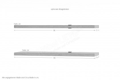 Fresno von Wohnconcept - Wandpaneel in Weiß mit Eichenabsetzung