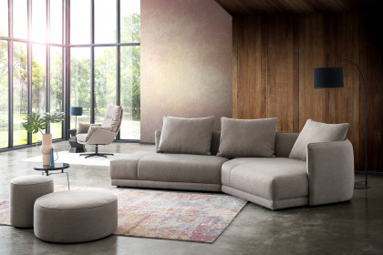 New York von designwerk - Eckcouch rechts taupe