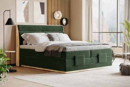 Palma I von COTTA - Boxspringbett dark-green mit Motor