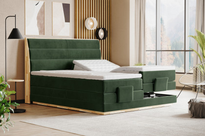 Palma I von COTTA - Boxspringbett dark-green mit Motor