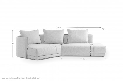 New York von designwerk - Sofaecke Variante links liver