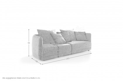 New York von designwerk - Einzelsofa taupe