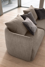New York von designwerk - Einzelsofa taupe