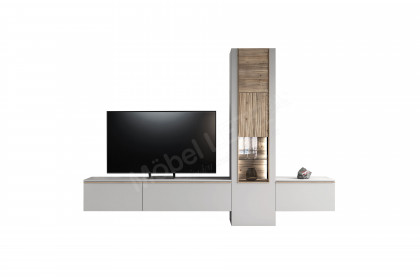 V/lacera living von Voglauer - Wohnwand Lack weiß/ geölte Wildeiche