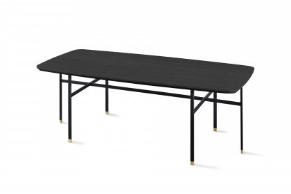 #244 Coffee Table von Skovby - Couchtisch Eiche, schwarz lackiert