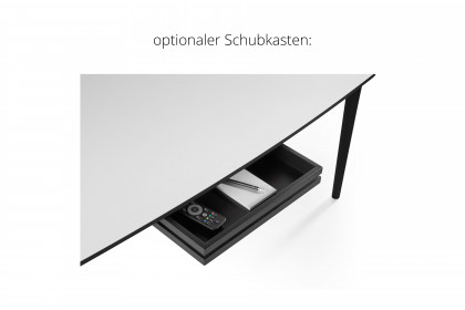 #244 Coffee Table von Skovby - Couchtisch Eiche, schwarz lackiert