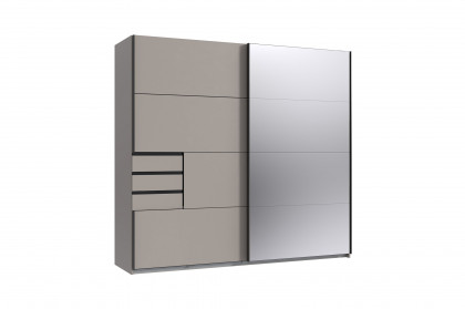 Tilburg von Wimex - 2-türiger Schrank saharagrau mit Spiegel