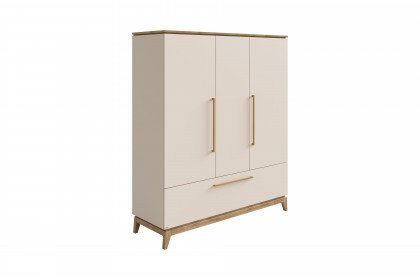 Stiene von Paidi - Jugendzimmer-Set mit Schrank & Bett beige - Eiche massiv