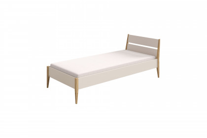 Stiene von Paidi - Jugendzimmer-Set mit Schrank & Bett beige - Eiche massiv