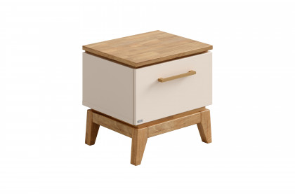 Stiene von Paidi - Jugendzimmer-Set mit Schrank & Bett beige - Eiche massiv