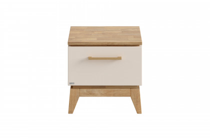 Stiene von Paidi - Jugendzimmer-Set mit Schrank & Bett beige - Eiche massiv