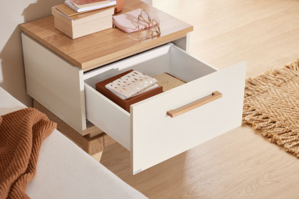 Stiene von Paidi - Jugendzimmer-Set mit Schrank & Bett beige - Eiche massiv