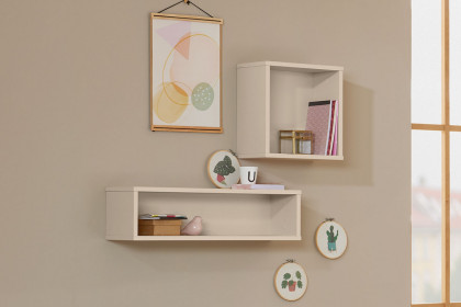 Stiene von Paidi - Jugendzimmer-Set mit Schrank & Bett beige - Eiche massiv