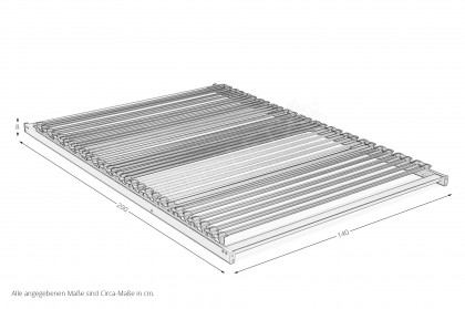 Perflexion 33 Premium von Schultz Schlafkultur - Fiberglas-Lattenrahmen 140 x 200 cm 2. Wahl
