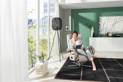 7720 von Himolla - TV-Sessel elfenbein