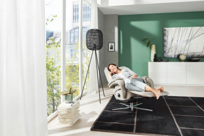 7720 von Himolla - TV-Sessel elfenbein