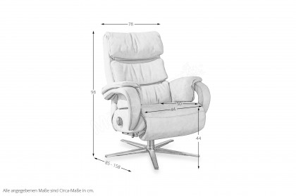 7720 von Himolla - TV-Sessel elfenbein
