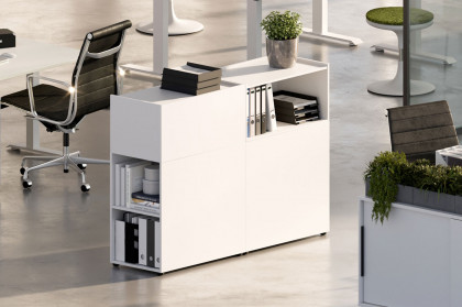 GW-Mailand von Germania - Raumteiler mit 3 offenen Fächern