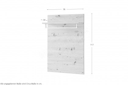 Bari von Innostyle - Garderobenpaneel Artisan Eiche