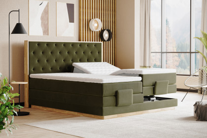 Palma II von COTTA - Boxspringbett olive mit Motor