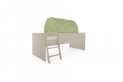 Tiago von Paidi - Kinderbett beige mit Baldachin Motiv Petersilienweg 8