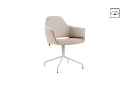 Lotus-dining von Mobitec - Stuhl mit Dreh- und Rückstellfunktion