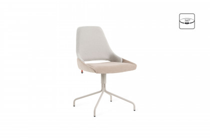 Lotus-dining von Mobitec - Stuhl in Nature/ Beige