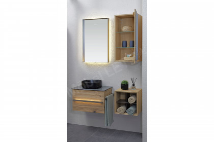 Jarin von Musterring - Badezimmer Altholz-Eiche & Glas titan