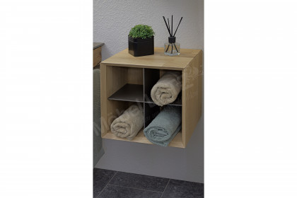 Jarin von Musterring - Badezimmer Altholz-Eiche & Glas titan