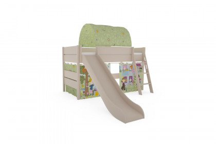 Tiago von Paidi - Spielbett mit Rutsche, Schrägleiter, Vorhängen & Baldachin