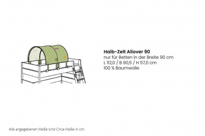 Tiago von Paidi - Spielbett mit Rutsche, Schrägleiter, Vorhängen & Baldachin