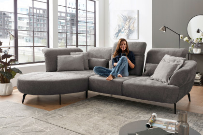 Dance von Sit & More - Ecksofa links taupe