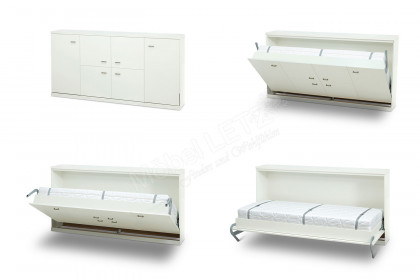 Armadi von Nehl - Schrankbett quer Lack weiß