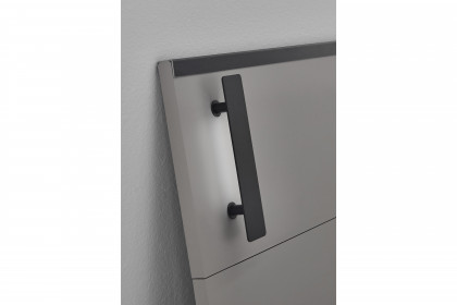 Tilburg von Wimex - Schlafzimmerset 3-teilig sahara/ Glas schwarz