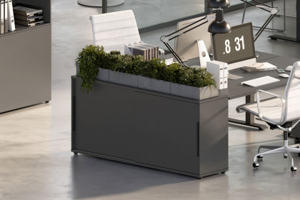 GW-Mailand von Germania - Schiebetürenschrank graphit