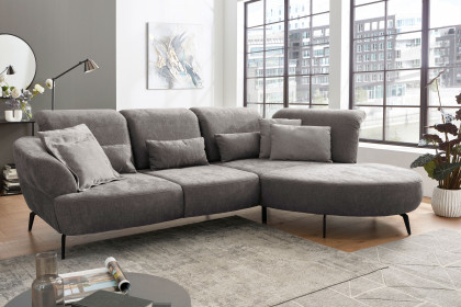 Dance von Sit & More - Ecksofa rechts taupe