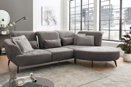 Dance von Sit & More - Ecksofa rechts taupe