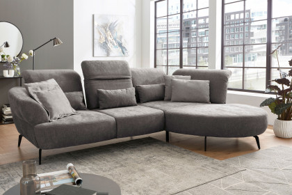 Dance von Sit & More - Ecksofa rechts taupe