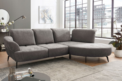 Dance von Sit & More - Ecksofa rechts taupe