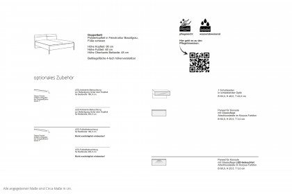 San Antonio von Musterring - Schlafzimmer-Set Front Lava-Glas