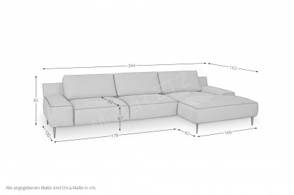 Forma-LE25 von designwerk - Sofaecke rechts liver